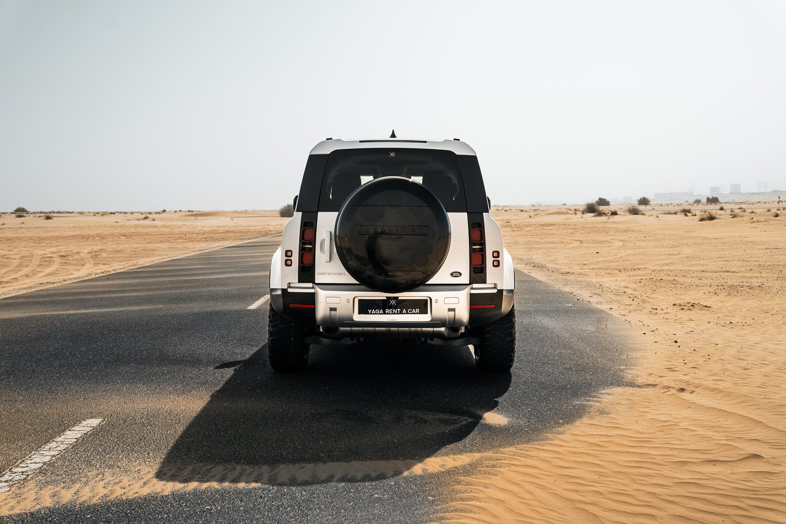 Land Rover Defender for rent in Dubai – rugged luxury SUV from Yaga Rent a Car